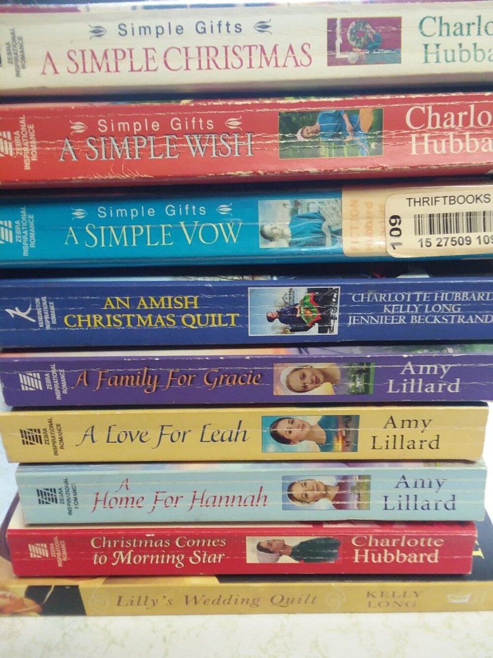 Amish Christian Romance Novels Lot of 9 Paperback Various Authors-Hubbard/Long